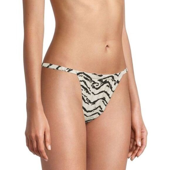 NWT WeWoreWhat Zebra Bikini Bottom - Size Large - Picture 3 of 8